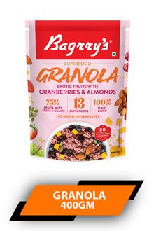 Bagrrys Granola Cranberry Almond 400gm